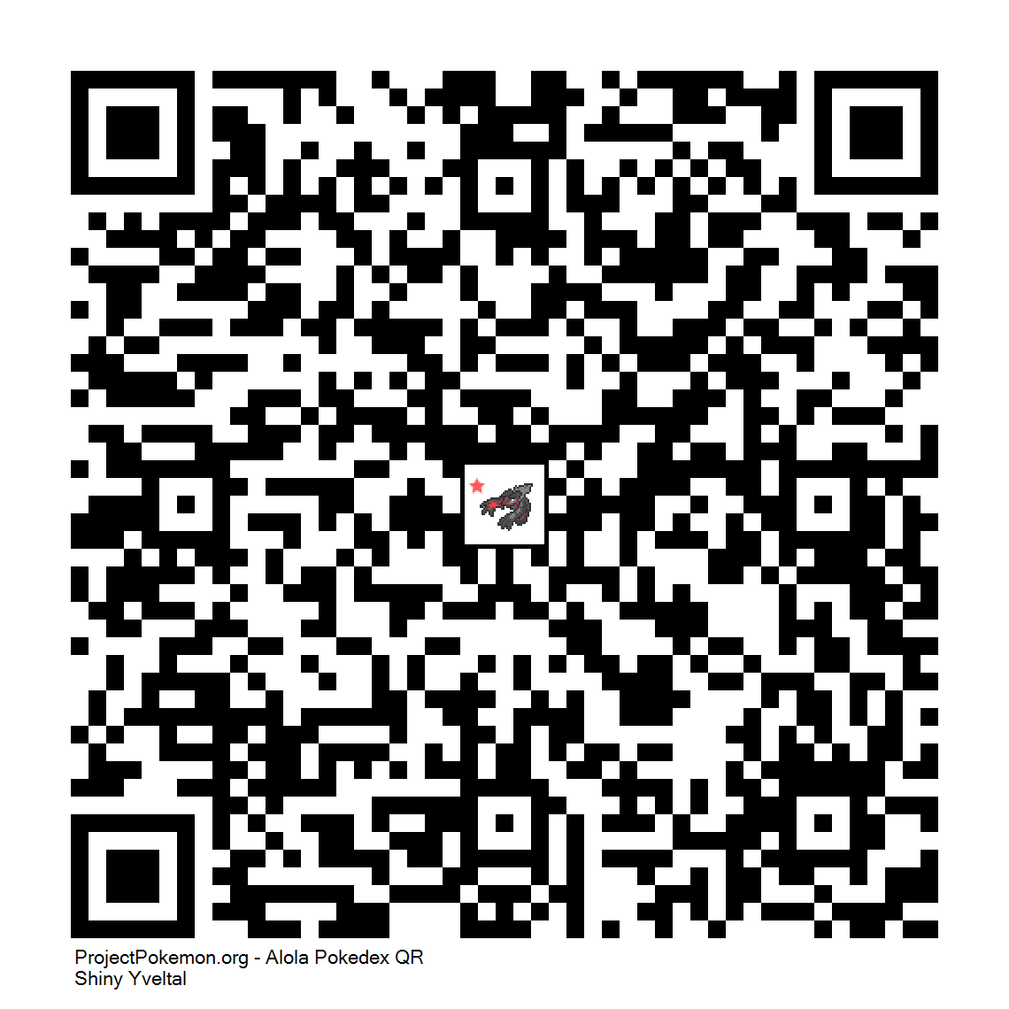 Cdigo QR de Yveltal variocolor